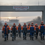 рабочие на стройку Юго-ЗападнаяАвиационная (платформа)